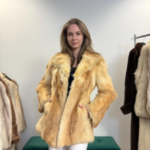 Coyote Fur Jacket, Small Size, Real Fur Coat, Women's Fur Coat, Real Coyote Fur, Real Coyote Jacket, Vintage Fur Coat, Golden Coyote Coat