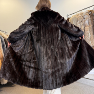 Long Brown Mink Fur Coat, Large Size, Mink Coat Women, Real Fur Coat, Brown Mink Fur, Real Mink Fur, Vintage Fur Coat, Full-Length Mink Coat