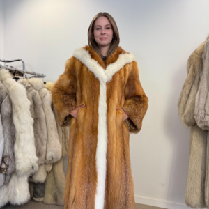 Red Canadian Fox Fur Coat, S/M Size, Red Fox Fur Coat, Fox Fur Jacket, Real Fox Fur Coat, Vintage Fur Coat, Red Fox Fur Jacket, Canadian Fox