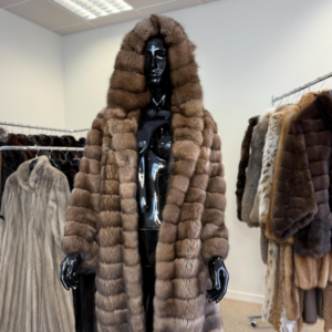 Sable Fur Coat, M/L Size, Genuine Sable Fur, Real Sable Coat, Luxurious Fur Coat, Women's Fur Coat, Sable Fur, Real Sable, Soft Sable Fur