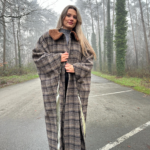Emporio Armani Coat, One Size, Vintage Unique Style, Full-Length Women's Luxury Coat, Classy and Elegant Outerwear, Fits For All Sizes