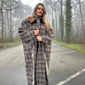 Emporio Armani Coat, One Size, Vintage Unique Style, Full-Length Women's Luxury Coat, Classy and Elegant Outerwear, Fits For All Sizes