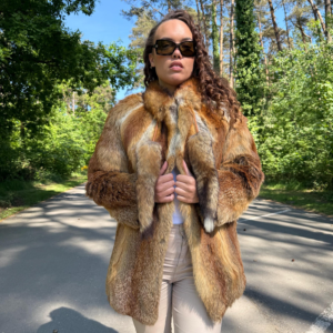 Fox Fur Jacket, Red Fox Fur Jacket, S/M Size, Short Fur Jacket, Real Fox Fur Coat, Fox Fur Coat, Vintage Fur Coat, Fox Fur, Red Fox, Thick