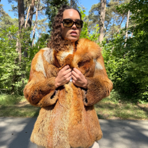 Red Fox Fur Coat, Extra Small Size, Red Fox Fur Coat, Fox Fur Jacket, Real Fox Fur Coat, Vintage Fur Coat, Red Fox Fur Jacket, Fur Coat, Fur