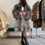 Crystal Fox Fur Coat - Size 3XL