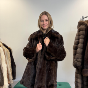 Brown Mink Fur Coat – Women’s Real Vintage Fur