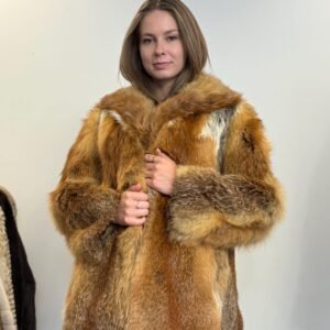 Red Fox Fur Jacket, Medium Size, Red Fox Jacket, Real Fox Fur Coat, Vintage Fur Jacket, Red Fox Coat, Short Fur Jacket, Women's Fur Jacket