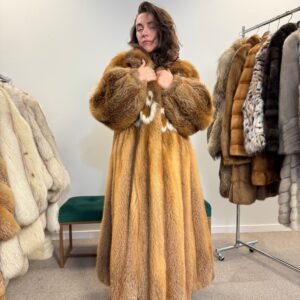 Red Fox Fur Coat ‚Äì Oversized XXL