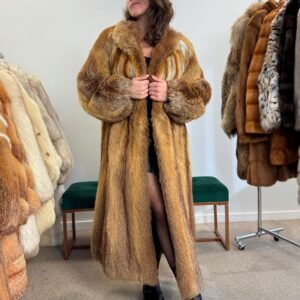 Red Fox Fur Coat - Xxl Size