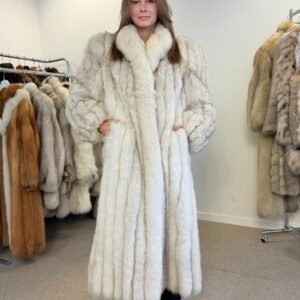 White Fox Fur Coat