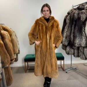 Real Red Coat fur Fox . Light brown - Golden color, Excellent condition